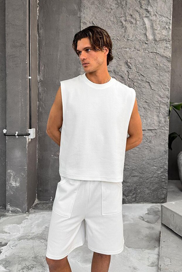 Tricou alb Cozy Premium Basic - 6