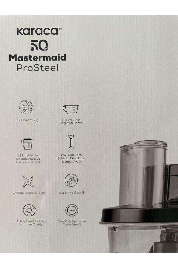 Turbo Doğrayıcı, Dilimleme Rondo, Blender 2500W Yüksek Güç 8 in 1 Mikser seti & Mutfak Robotu - 7