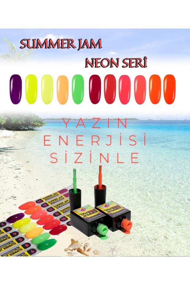 SUMMER JAM NEON SERİ KALICI OJE 10 ML NO:09 - 2