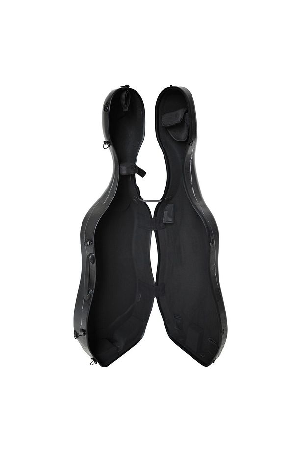 xx-c04 model karbon profesyonel 4/4 boy tekerlekli çello kutusu - 2