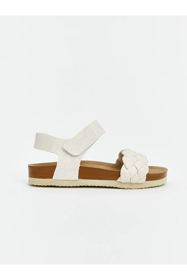 LCW STEPS Bej Cırt Cırtlı Kız Çocuk Sandalet - 2
