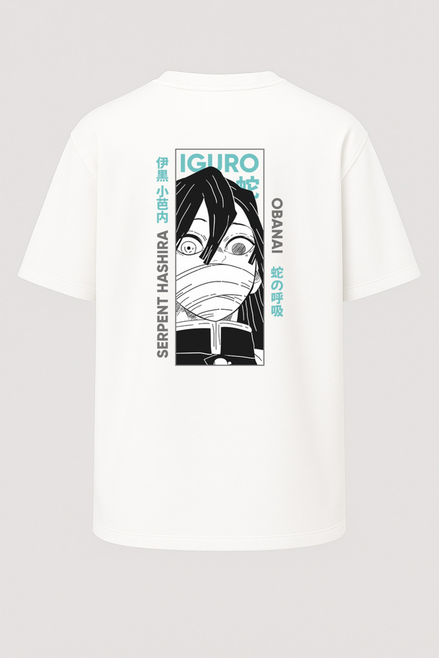 Oversize Obanai Iguro Demon Slayer Printed Unisex T-Shirt