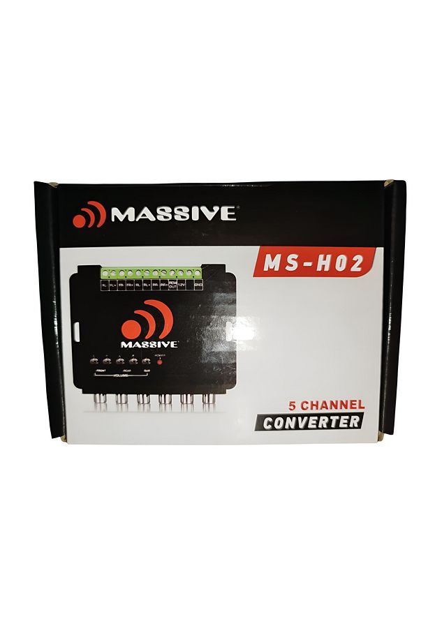 MASSİVE PROFESYONEL 5 KANAL DECK ÇEVİRİCİ 3 AMFİ ÇIKIŞ TETİKLEMELİ ANFİ DÖNÜŞTÜRÜCÜ MS-H02 CONVERTER - 2