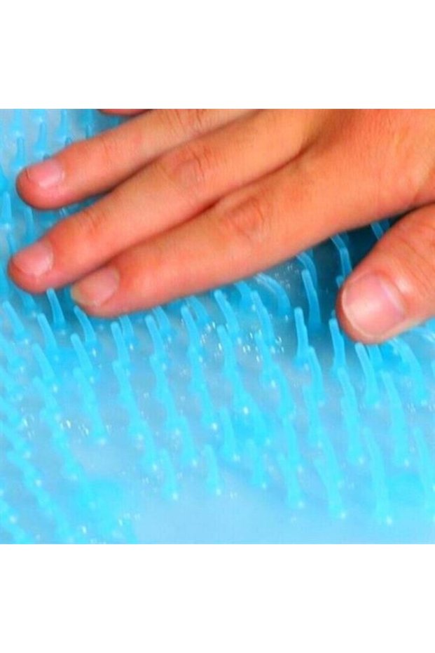 Silicone Mat with Brush Foot Heel Massage Mat for Office Home Office Bathroom