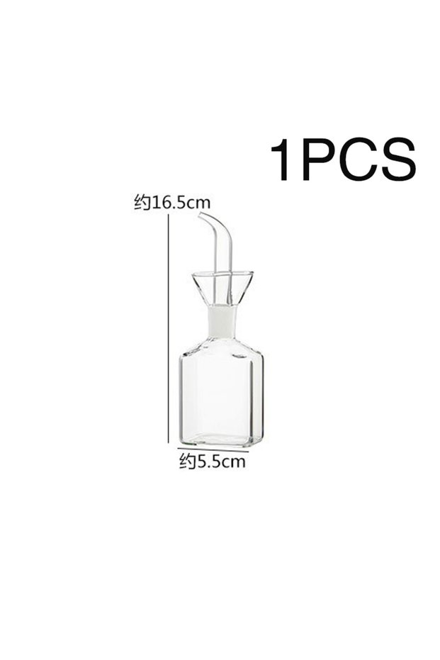 125ml High Borosilicate Glass Oil Pot Household Leak-proof Oil & Vinegar Pots Kitchen Soy Sauce Pot