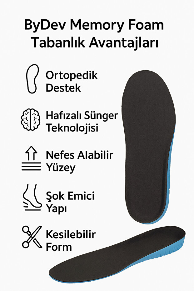 ByDev Memory Foam Ortopedik Tabanlık ile gün boyu rahat adımlar! - 3