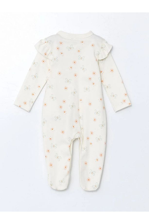 LCW baby Ekru Organik Pamuk Kız Bebek Hastane Çıkış Seti - 3