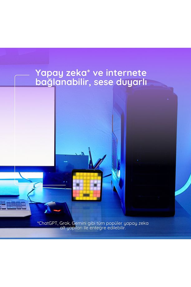 LEDBOX: Yapay Zekalı, İnternete Bağlı Sese Duyarlı Pixel Art LED Kutusu Kodlama Seti - 3