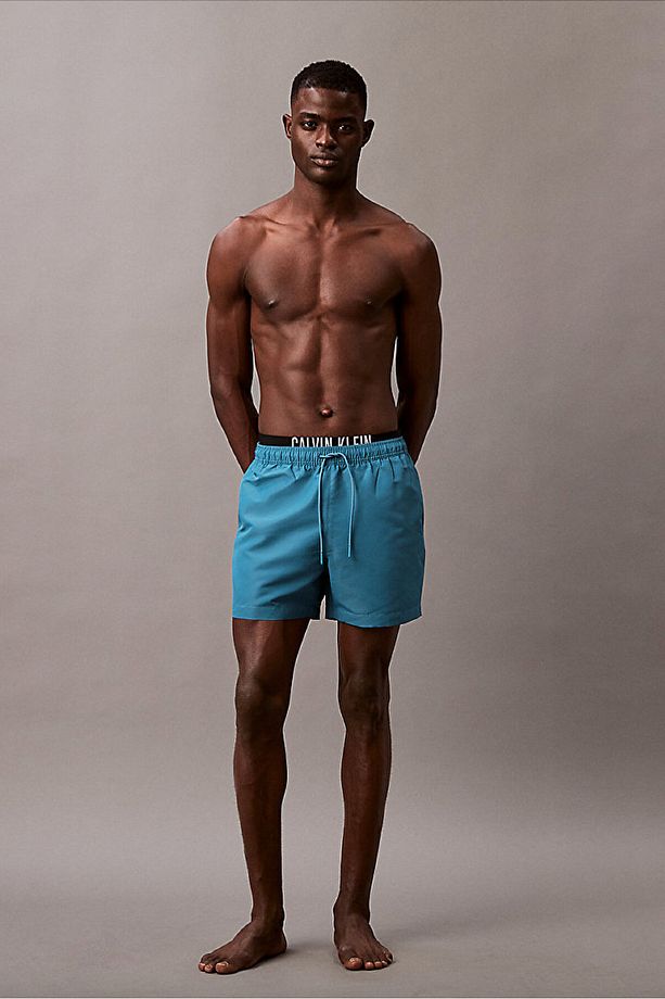 Double Waistband Swim Shorts - Intense Power - 1