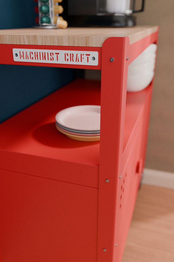Machinist - BrewBox Kahve köşesi - Kahve Dolabı - 85 cm x 45 cm x 88 cm - 6
