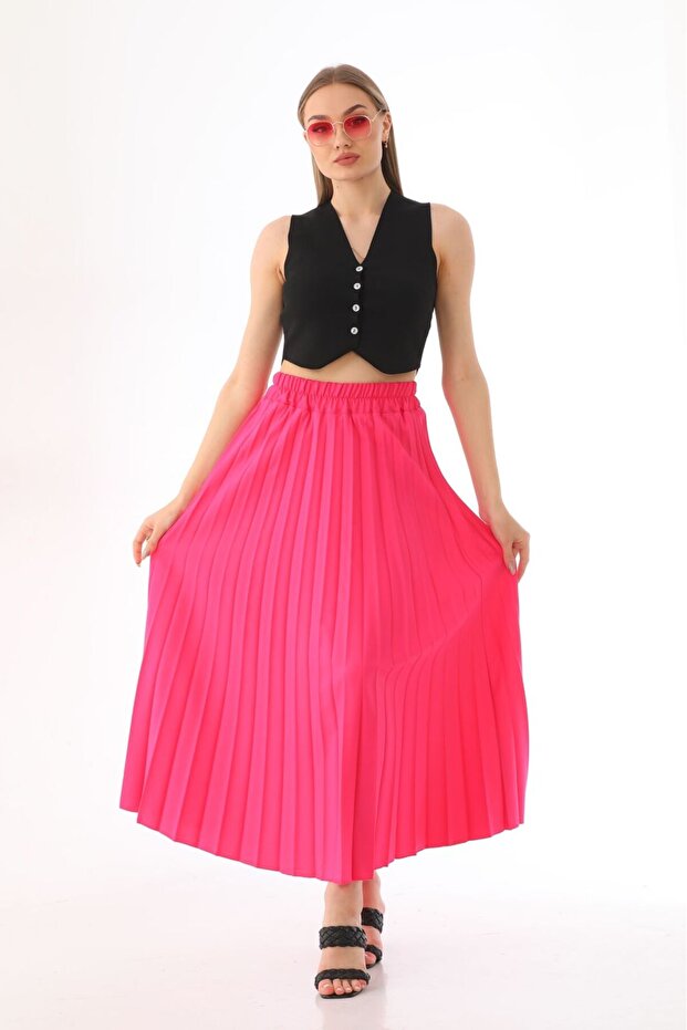 Plain plessite skirt