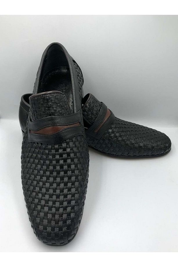 Moda Ayakkabı 5418 Içi Dışı Hakiki Deri Kösele Taban Erkek Ayakkabı - 4