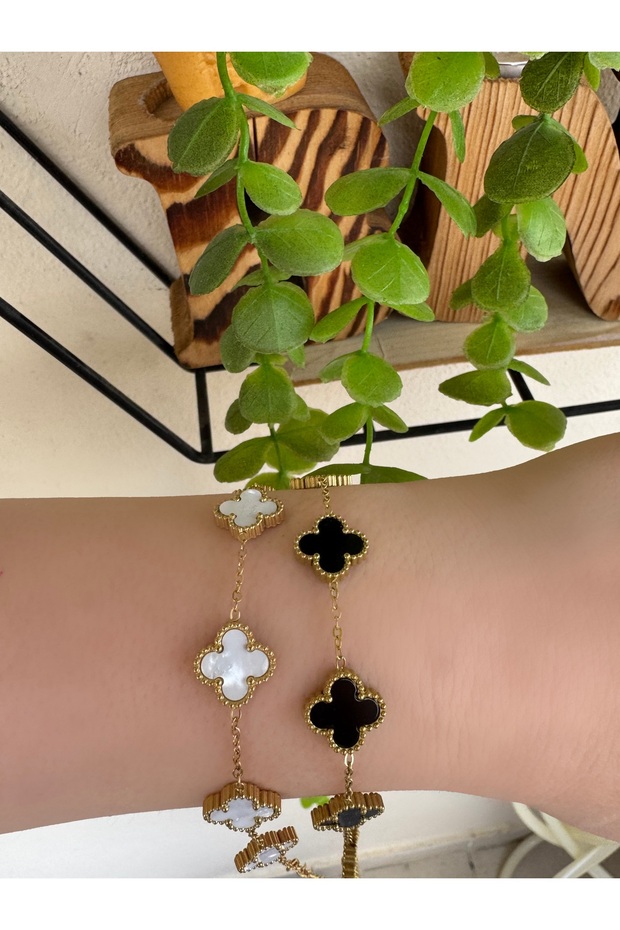 Mini Van Cleef Çelik Bileklik 5’li - 1