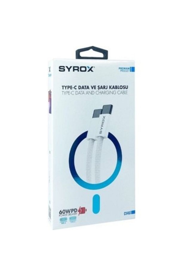 Samsung Galaxy S21 Yerli üretim C146 60W Örgü Type-C Type-C Şarj Data Kablosu - 3