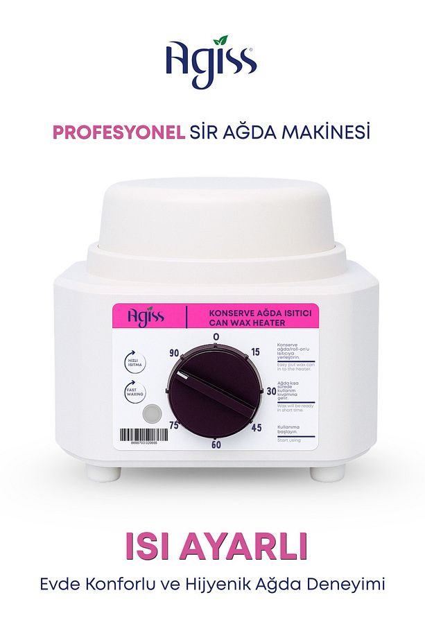 Sir Ağda Makinesi + 2 Adet Hassas Ciltler Için 220 Gr Boncuk Soyulabilir Inci El Ağda 5 Spatula Seti - 4
