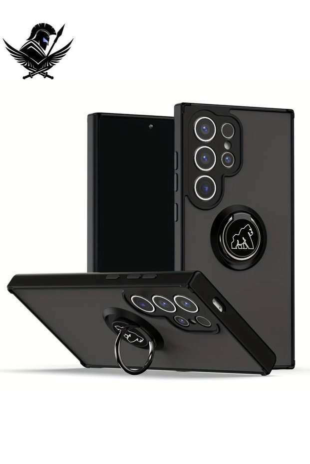 Samsung Galaxy S23 Ultra Compatible Case with Magnetic Ring Edges Colorful Not Fingerprints Cover