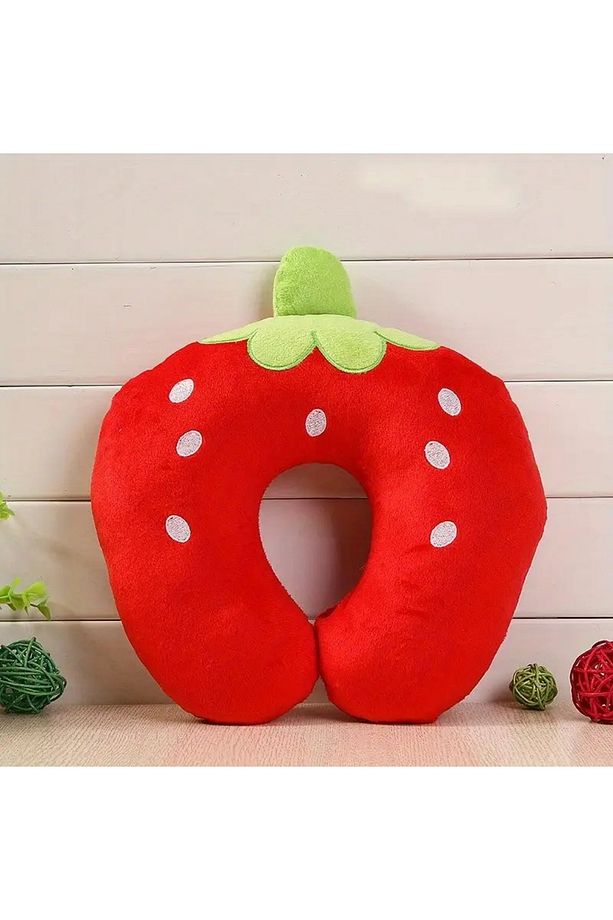 Çilek Yumuşak Kumaş Boyun & Bel Desteği Yastık 1 ADET 30 x 30 cm - 1