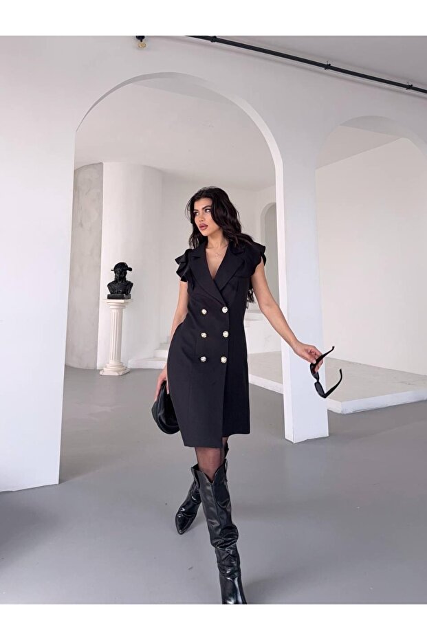 سترة طويلة بأزرار - 5