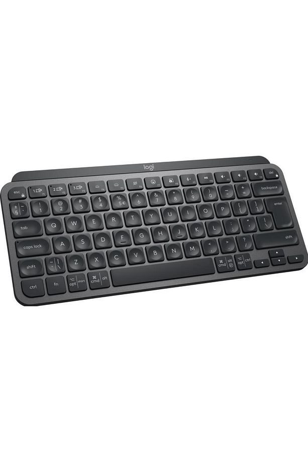MX Keys Mini Kablosuz Bluetooth Aydınlatmalı İngilizce Q Klavye - Siyah - 1