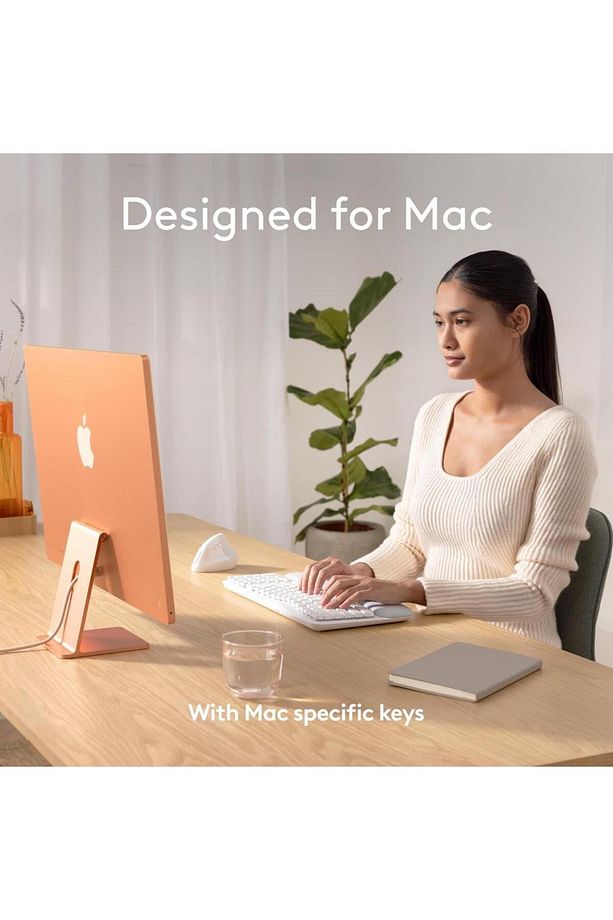 Wave Keys Kablosuz Bluetooth İngilizce Q Klavye Beyaz - 2