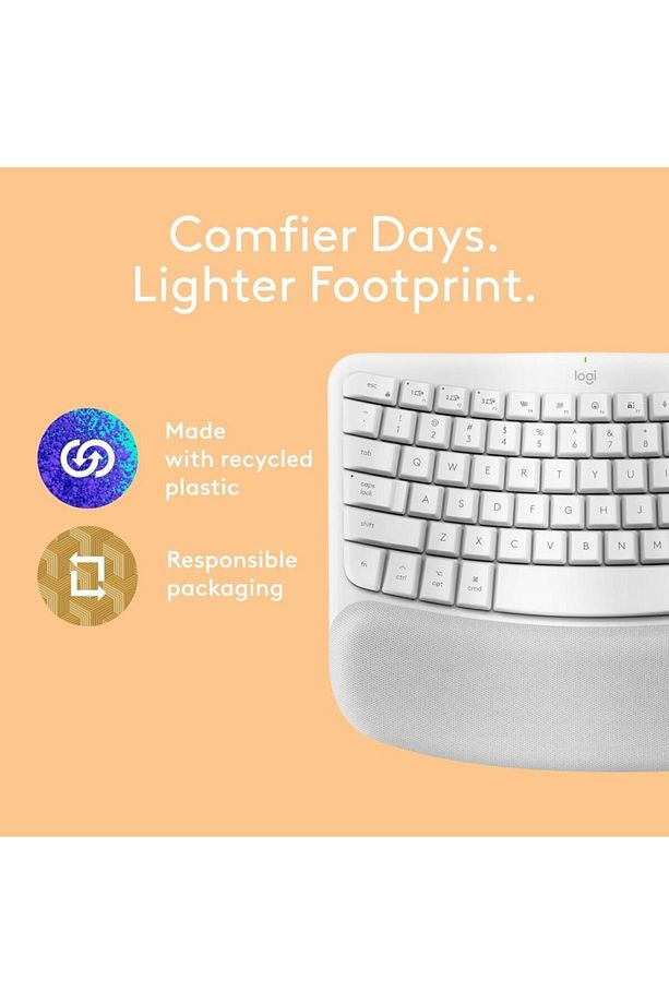 Wave Keys Kablosuz Bluetooth İngilizce Q Klavye Beyaz - 7