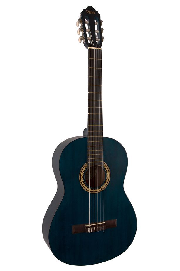 Klasik Gitar, Scale 4/4,şeffaf Mavi Mat, Kapak - 3