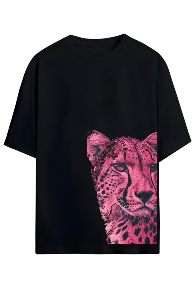 Trend Alarm! Leopard Design Unisex Oversize Cotton T-Shirt