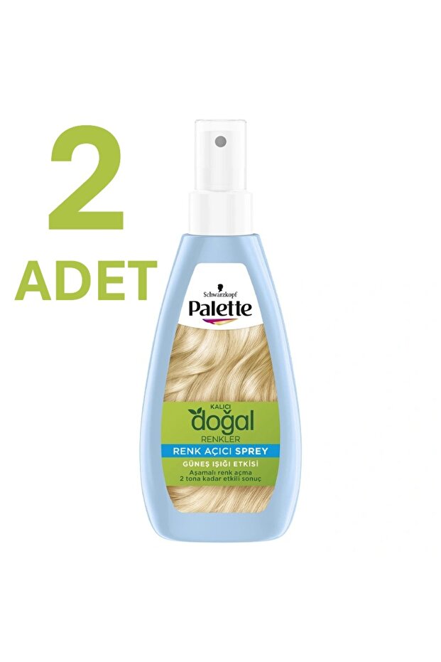 Palette Kalıcı Doğal Renkler Renk Açıcı Sprey X 2 Adet