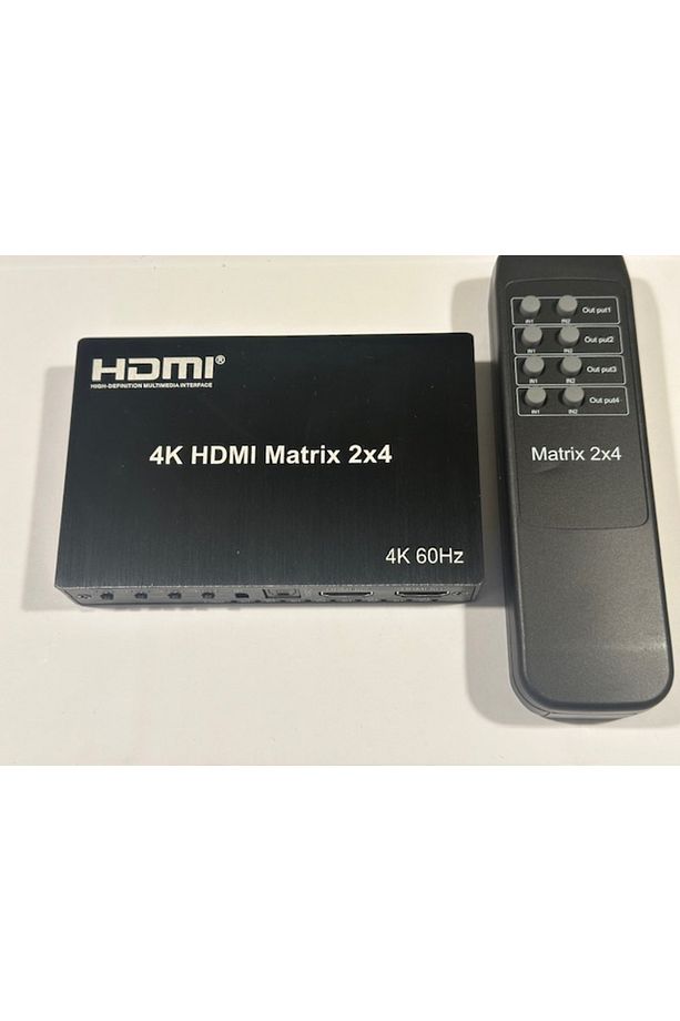 Hdmi 2x4 matrix switch splitter 2 giriş 4 çıkış hdmi çoğaltıcı 2 in 4 out hdmi switch splitter - 2