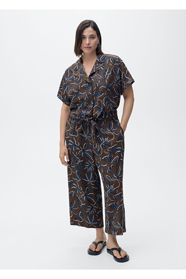 Oversize Desenli Pantolon - 6