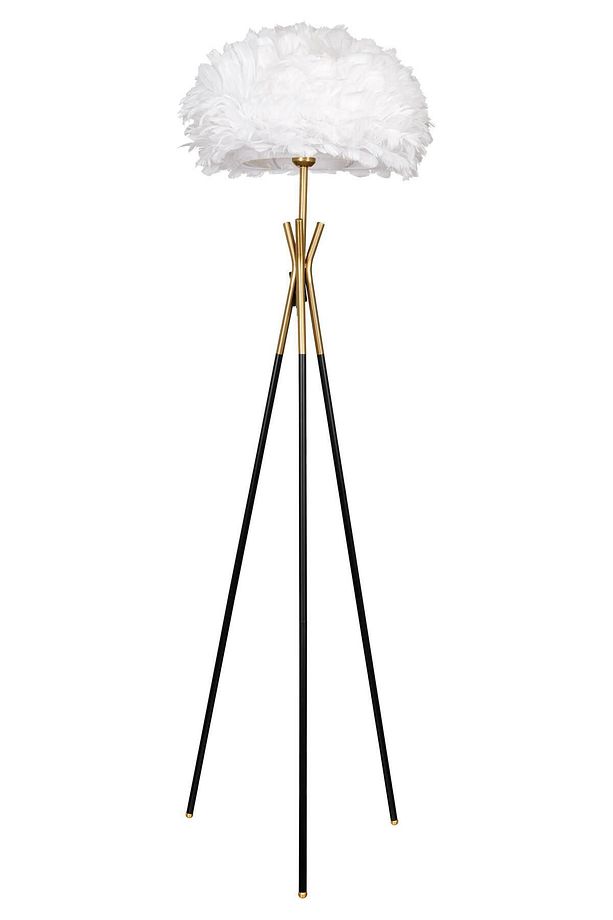 Metal Ayaklı Tüylü Tripod Lambader - 3