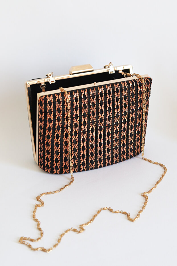 Tel Kırma Modelli Abiye Çanta - 2