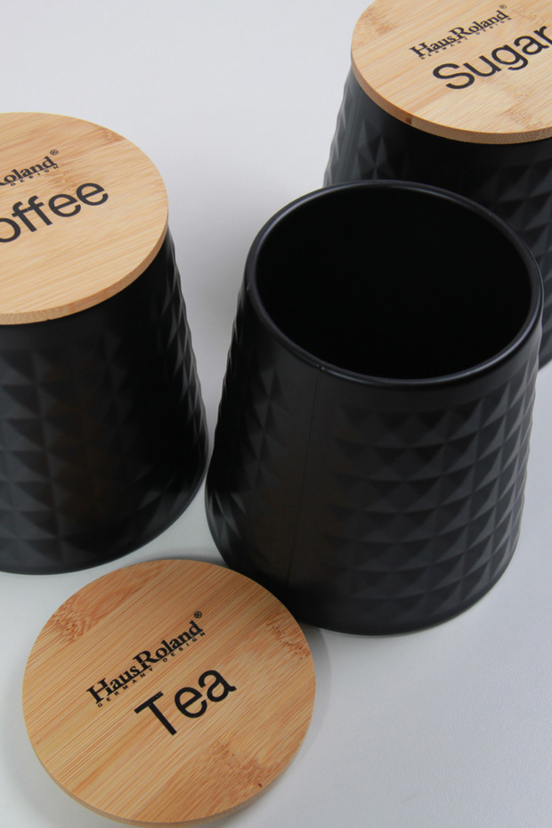 Tea, coffee and sugar storage jars - 5