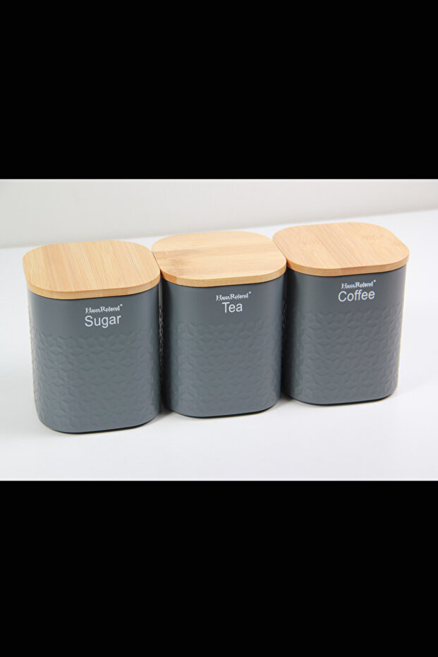 Tea, coffee and sugar storage jars - 6