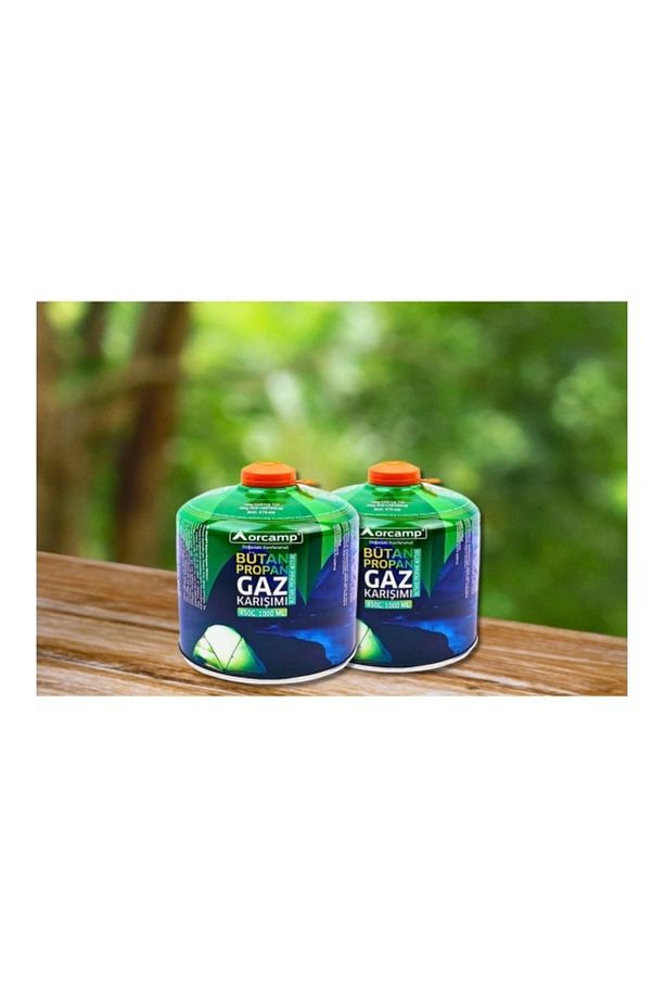450 gr 2'li Set Bütan-propan Gaz Kartuşu/tüpü | Kamp Ve Ocak Kullanımı Için - 1