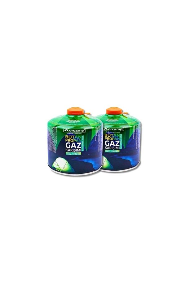 450 gr 2'li Set Bütan-propan Gaz Kartuşu/tüpü | Kamp Ve Ocak Kullanımı Için - 2