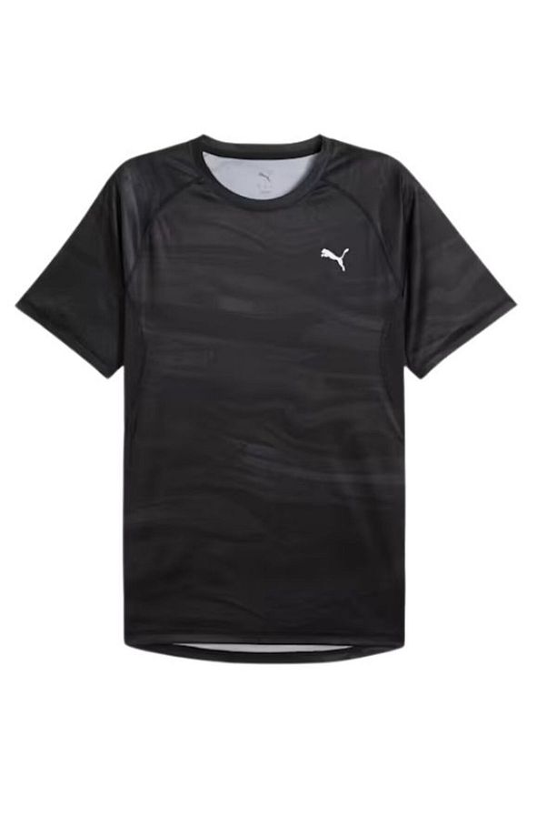 Erkek Tişört RUN VELOCITY AOP TEE MPUMA Black 52659901 - 3
