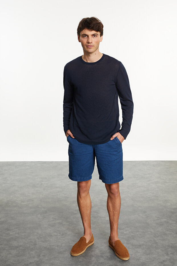 سترة قطنية بياقة دائرية - 3