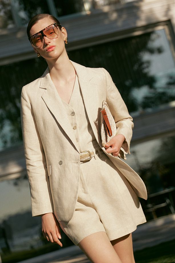REGULAR FIT KETEN CEKET - 5