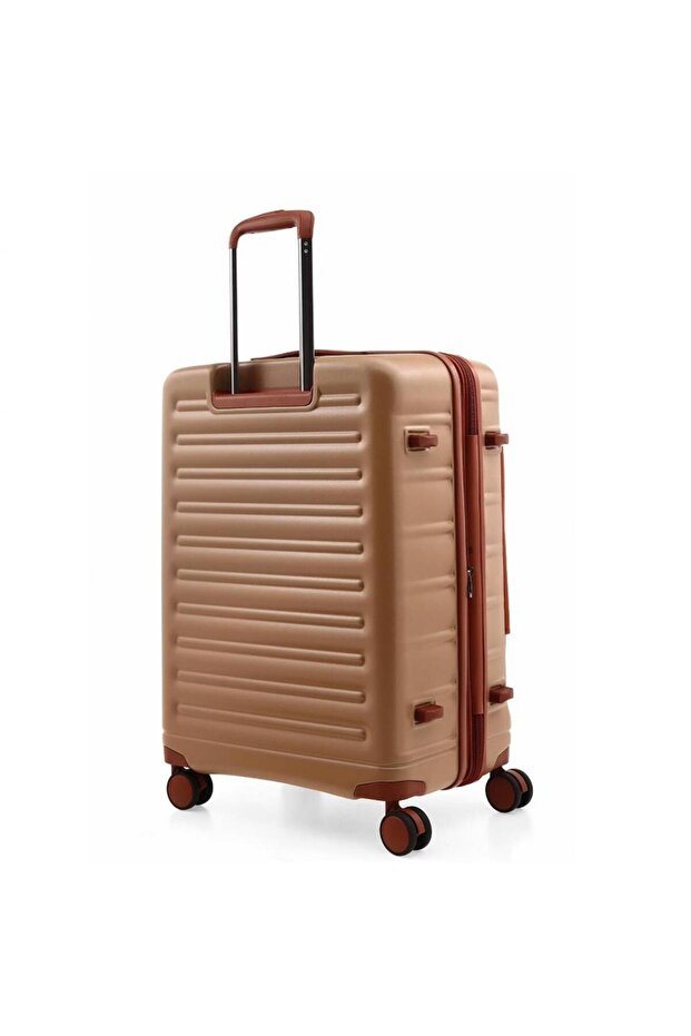 ÇÇS 5238 Lüx Orta Boy Valiz Kahve - 3