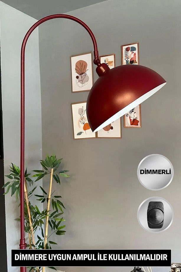 Dimmerli Vişne Çürüğü Lambader Hareketli Başlık Modern Dekoratif Metal Oturma Odası Çalışma Odası - 1