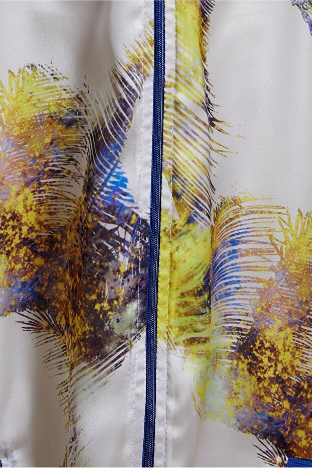 44571 نموذج سترة من الشيفون الساتان منقوشة - 4