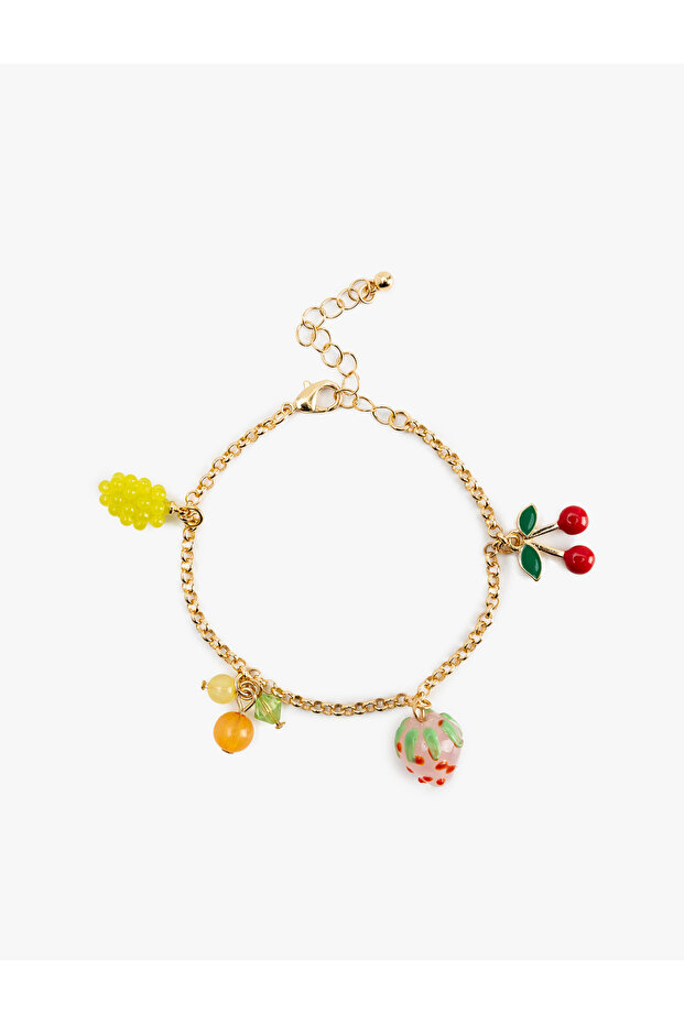 Fruit Detailed Chain Bracelet