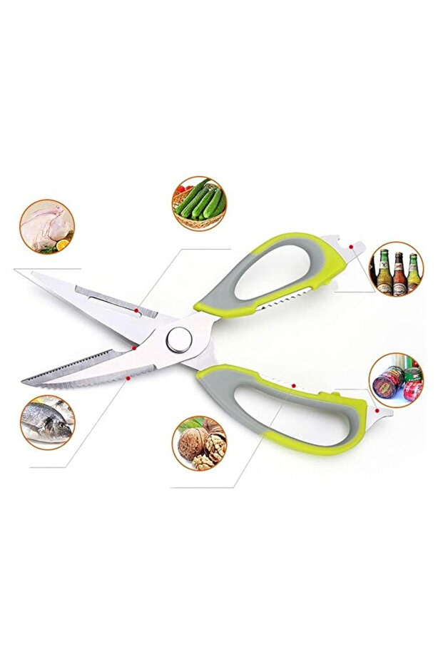 Red 24cm Kitchen Scissors - 2