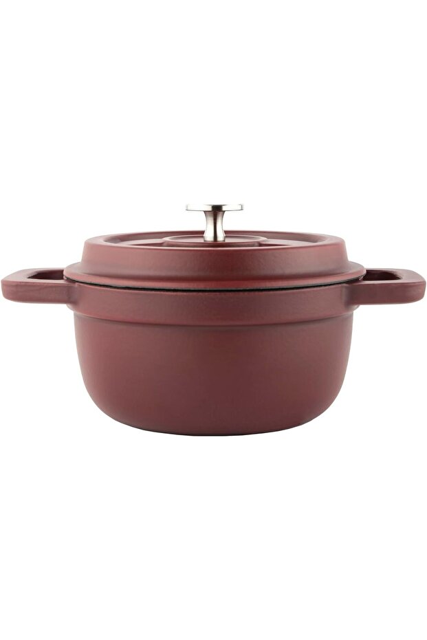 AMERCOOK قدر صلب أحمر 18سم - 1