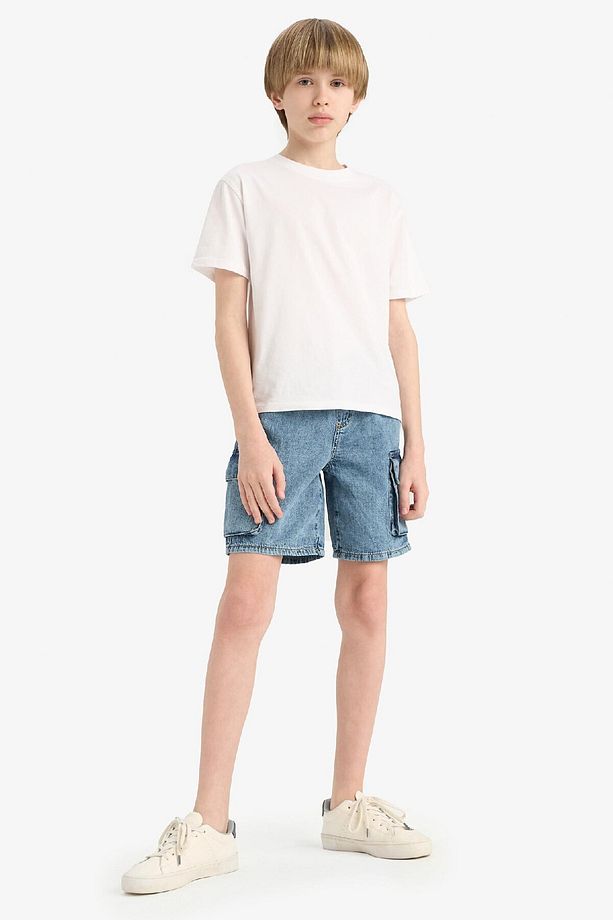 Erkek Çocuk Jean Şort D8566A825SM - 4