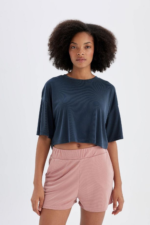 Fit Sporcu Kısa Paça Modal Şort D2981ax24hs - 7