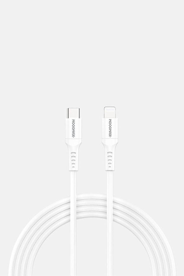 Mx-207 Type C To Lightning Charge And Sync Cable, White - 3