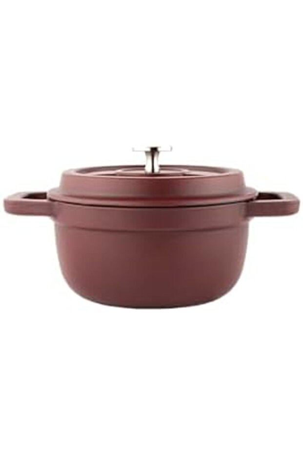 AMERCOOK قدر صلب أحمر 18سم - 2