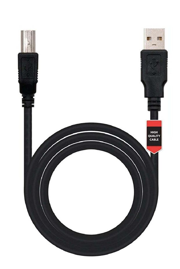 كابل طابعة Bitcorez USB 2.0 - 1.8 متر - PVC - أسود - 1